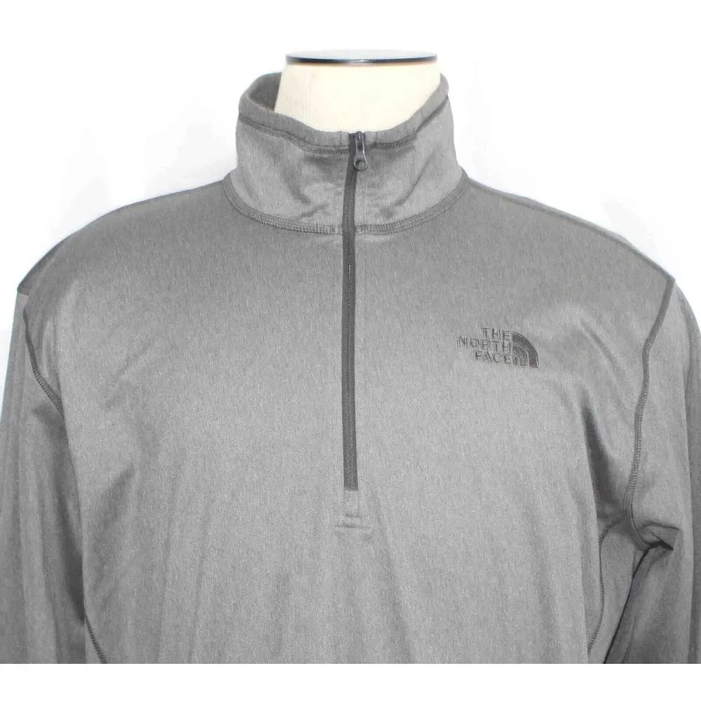 The North Face TNF Tech Glacier Gray 1/4 Zip Pullover NF0A2VG7 Mens Size‎ XL